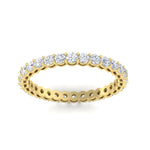 Load image into Gallery viewer, 1-carat-basket-set-round-diamond-eternity-band-in-yellow-gold-FD11249ROBANGLE5-1.00CT-NL-YG
