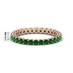 Load image into Gallery viewer, 1-carat-basket-set-round-emerald-eternity-band-in-rose-gold-FD11249ROBGEMGR-1.00CT-NL-RG-HW
