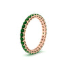 Load image into Gallery viewer, 1-carat-basket-set-round-emerald-eternity-band-in-rose-gold-FD11249ROBGEMGRANGLE2-1.00CT-NL-RG