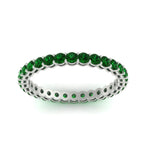 Load image into Gallery viewer, 1-carat-basket-set-round-emerald-eternity-band-in-white-gold-FD11249ROBGEMGRANGLE5-1.00CT-NL-WG
