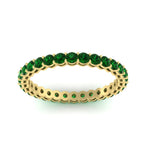 Load image into Gallery viewer, 1-carat-basket-set-round-emerald-eternity-band-in-yellow-gold-FD11249ROBGEMGRANGLE5-1.00CT-NL-YG
