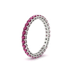 Load image into Gallery viewer, 1-carat-basket-set-round-pink-sapphire-eternity-band-in-white-gold-FD11249ROBGSADRPIANGLE2-1.00CT-NL-WG
