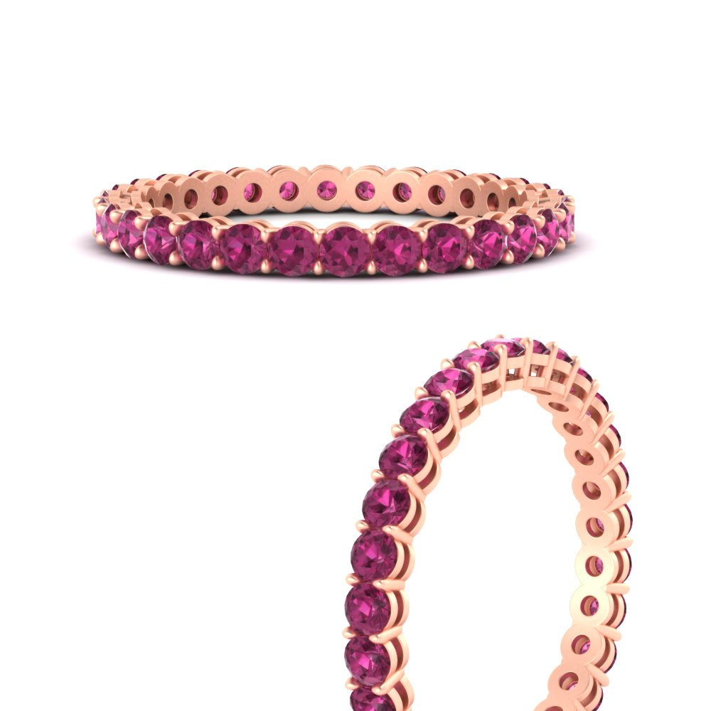 1-carat-basket-set-round-pink-sapphire-eternity-wedding-band-in-rose-gold-FD11249ROBGSADRPIANGLE3-1.00CT-NL-RG