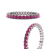 Load image into Gallery viewer, 1-carat-basket-set-round-pink-sapphire-eternity-wedding-band-in-white-gold-FD11249ROBGSADRPIANGLE3-1.00CT-NL-WG