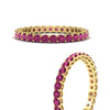 Load image into Gallery viewer, 1-carat-basket-set-round-pink-sapphire-eternity-wedding-band-in-yellow-gold-FD11249ROBGSADRPIANGLE3-1.00CT-NL-YG