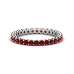Load image into Gallery viewer, 1-carat-basket-set-round-ruby-eternity-band-in-white-gold-FD11249ROBGRUDR-1.00CT-NL-WG

