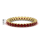 Load image into Gallery viewer, 1-carat-basket-set-round-ruby-eternity-band-in-yellow-gold-FD11249ROBGRUDR-1.00CT-NL-YG-HW
