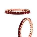 Load image into Gallery viewer, 1-carat-basket-set-round-ruby-eternity-wedding-band-in-rose-gold-FD11249ROBGRUDRANGLE3-1.00CT-NL-RG
