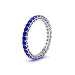 Load image into Gallery viewer, 1-carat-basket-set-round-sapphire-eternity-band-in-white-gold-FD11249ROBGSABLANGLE2-1.00CT-NL-WG
