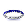Load image into Gallery viewer, 1-carat-basket-set-round-sapphire-eternity-band-in-white-gold-FD11249ROBGSABLANGLE5-1.00CT-NL-WG