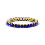 Load image into Gallery viewer, 1-carat-basket-set-round-sapphire-eternity-band-in-yellow-gold-FD11249ROBGSABL-1.00CT-NL-YG
