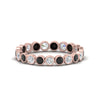 Load image into Gallery viewer, 1-carat-black-diamond-bezel-eternity-ring-in-rose-gold-FDEWB10558-0.05CTGBLACKANGLE3-NL-RG