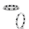 Load image into Gallery viewer, 1-carat-black-diamond-bezel-eternity-ring-in-white-gold-FDEWB10558-0.05CTGBLACKANGLE3-NL-WG