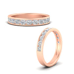 Load image into Gallery viewer, 1-carat-channel-set-diamond-wedding-ring-band-in-rose-gold-FDWB52422ROANGLE3-1.00CT-NL-RG
