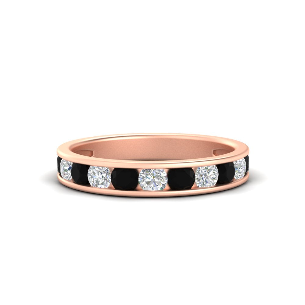1-carat-channel-set-diamond-wedding-ring-band-with-black-diamond-in-rose-gold-FDWB5242ROGBLACK-1.00CT-NL-RG