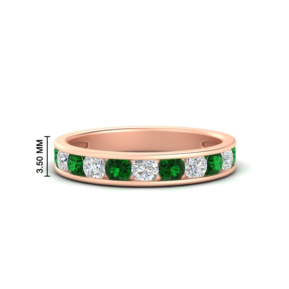 1-carat-channel-set-diamond-wedding-ring-band-with-emerald-in-rose-gold-FDWB5242ROGEMGR-1.00CT-NL-RG-HW