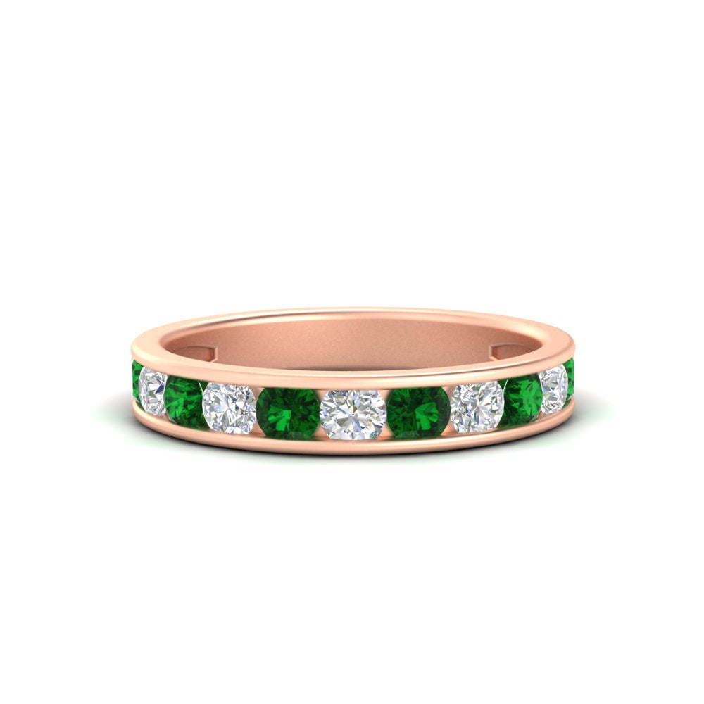 1-carat-channel-set-diamond-wedding-ring-band-with-emerald-in-rose-gold-FDWB5242ROGEMGR-1.00CT-NL-RG