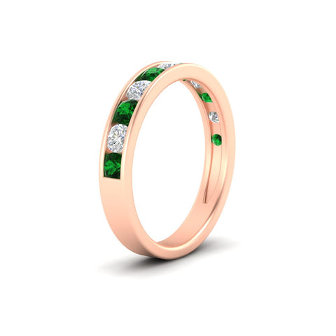 1-carat-channel-set-diamond-wedding-ring-band-with-emerald-in-rose-gold-FDWB5242ROGEMGRANGLE2-1.00CT-NL-RG
