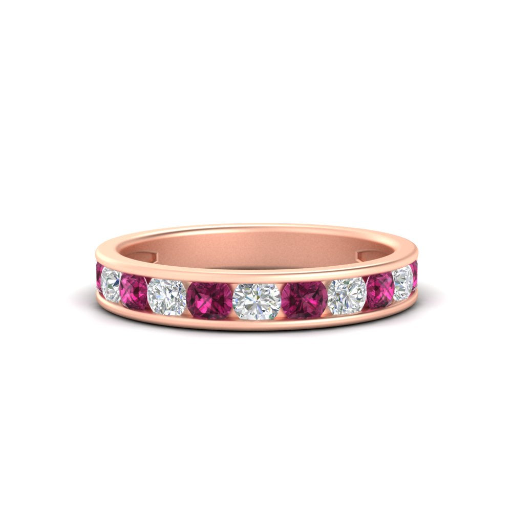 1-carat-channel-set-diamond-wedding-ring-band-with-pink-sapphire-in-rose-gold-FDWB5242ROGSADRPI-1.00CT-NL-RG