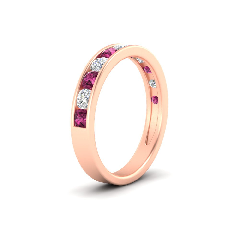 1-carat-channel-set-diamond-wedding-ring-band-with-pink-sapphire-in-rose-gold-FDWB5242ROGSADRPIANGLE2-1.00CT-NL-RG