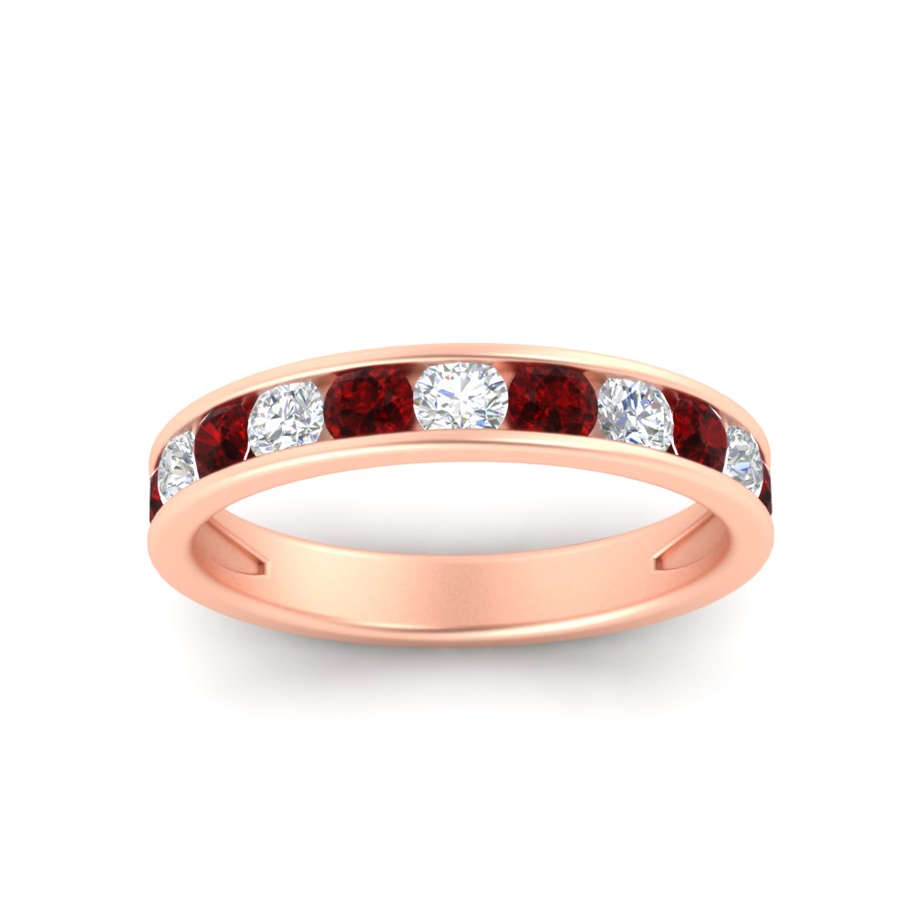 1-carat-channel-set-diamond-wedding-ring-band-with-ruby-in-rose-gold-FDWB5242ROGRUDRANGLE5-1.00CT-NL-RG