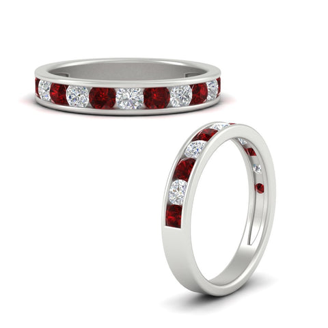 1-carat-channel-set-diamond-wedding-ring-band-with-ruby-in-white-gold-FDWB5242ROGRUDRANGLE3-1.00CT-NL-WG