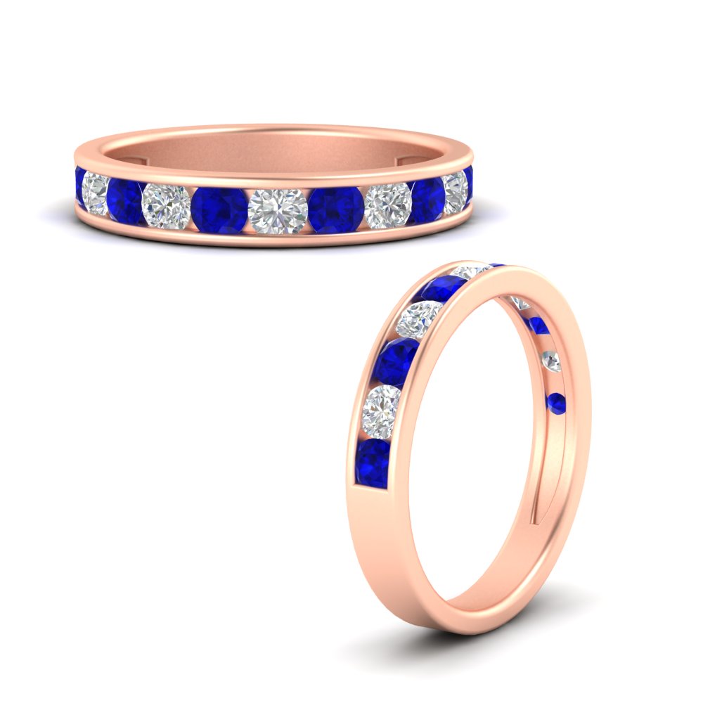 1-carat-channel-set-diamond-wedding-ring-band-with-sapphire-in-rose-gold-FDWB5242ROGSABLANGLE3-1.00CT-NL-RG