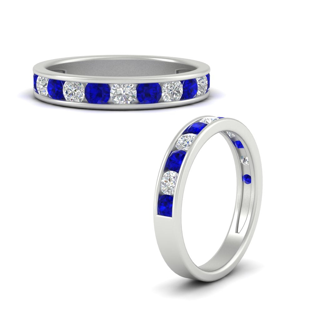 1-carat-channel-set-diamond-wedding-ring-band-with-sapphire-in-white-gold-FDWB5242ROGSABLANGLE3-1.00CT-NL-WG