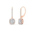 Thumbnail 11 - 1-carat-cushion-cut-halo-lever-back-earrings-in-rose-gold-FDEAR-11235CU-1.00CT-NL-RG