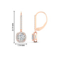 Thumbnail 13 - 1-carat-cushion-cut-halo-lever-back-earrings-in-rose-gold-FDEAR-11235CU-1.00CT-NL-RG