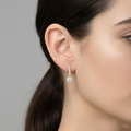 Thumbnail 48 - 1-carat-cushion-cut-halo-lever-back-earrings-in-yellow-gold-FDEAR-11235CU-model