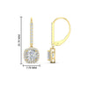 Load image into Gallery viewer, 1-carat-cushion-cut-halo-lever-back-earrings-in-yellow-gold-FDEAR-11235CU-1.00CT-NL-YG