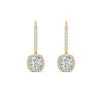 Load image into Gallery viewer, 1-carat-cushion-cut-halo-lever-back-earrings-in-yellow-gold-FDEAR-11235CU-1.00CT-NL-YG