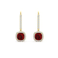 Thumbnail 65 - 1-carat-cushion-ruby-halo-lever-back-earrings-in-yellow-gold-FDEAR11235CUGRUDR-1.00CT-NL-YG