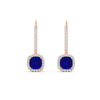 Load image into Gallery viewer, 1-carat-cushion-sapphire-halo-lever-back-earrings-in-rose-gold-FDEAR11235CUGSABL-1.00CT-NL-RG