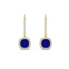 Load image into Gallery viewer, 1-carat-cushion-sapphire-halo-lever-back-earrings-in-yellow-gold-FDEAR11235CUGSABL-1.00CT-NL-YG