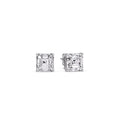 Thumbnail 2 - Asscher Cut Diamond Stud Earring