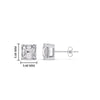 Load image into Gallery viewer, Asscher Cut Diamond Stud Earring