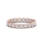Load image into Gallery viewer, 1-carat-diamond-bezel-eternity-ring-in-rose-gold-FDEWB10558-0.05CTANGLE3-NL-RG
