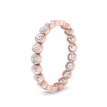 Load image into Gallery viewer, 1-carat-diamond-bezel-eternity-ring-in-rose-gold-FDEWB10558-0.05CTANGLE3-NL-RG
