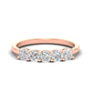 Load image into Gallery viewer, 1-carat-diamond-cushion-5-stone-anniversary-band-in-rose-gold-fdwb8008cusleep-1.00ct-nl-rg?v=1773297291