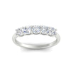 Load image into Gallery viewer, 1-carat-diamond-cushion-5-stone-anniversary-band-in-white-gold-fdwb8008cuangle5-1.00ct-nl-wg?v=1773297291
