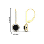 Load image into Gallery viewer, 1-carat-diamond-cute-dangle-halo-round-black-diamond-earrings-in-yellow-gold-FDEAR11235ROGBLACK-1.00-CT-NL-YG.jpg
