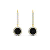 Load image into Gallery viewer, 1-carat-diamond-cute-dangle-halo-round-black-diamond-earrings-in-yellow-gold-FDEAR11235ROGBLACK-1.00-CT-NL-YG.jpg