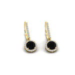 Load image into Gallery viewer, 1-carat-diamond-cute-dangle-halo-round-black-diamond-earrings-in-yellow-gold-FDEAR11235ROGBLACK-1.00-CT-NL-YG.jpg
