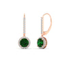 Load image into Gallery viewer, 1-carat-diamond-cute-dangle-halo-round-emerald-earrings-in-rose-gold-FDEAR11235ROGEMGR-1.00-CT-NL-RG.jpg