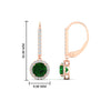 Load image into Gallery viewer, 1-carat-diamond-cute-dangle-halo-round-emerald-earrings-in-rose-gold-FDEAR11235ROGEMGR-1.00-CT-NL-RG.jpg