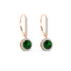 Load image into Gallery viewer, 1-carat-diamond-cute-dangle-halo-round-emerald-earrings-in-rose-gold-FDEAR11235ROGEMGR-1.00-CT-NL-RG.jpg