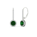 Load image into Gallery viewer, 1-carat-diamond-cute-dangle-halo-round-emerald-earrings-in-white-gold-FDEAR11235ROGEMGR-1.00-CT-NL-WG.jpg

