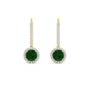 Load image into Gallery viewer, 1-carat-diamond-cute-dangle-halo-round-emerald-earrings-in-yellow-gold-FDEAR11235ROGEMGR-1.00-CT-NL-YG.jpg